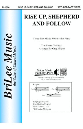 Rise Up, Shepherd And Follow 3-Part Mixed - Arr. Greg Gilpin