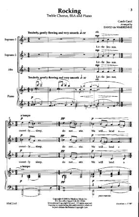 Rocking Carol SSA - arr. C.M. Shearer