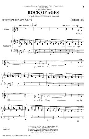 Rock Of Ages TTBB - Michael Cox