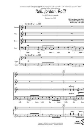 Roll, Jordan Roll! SATB - Rollo Dilworth