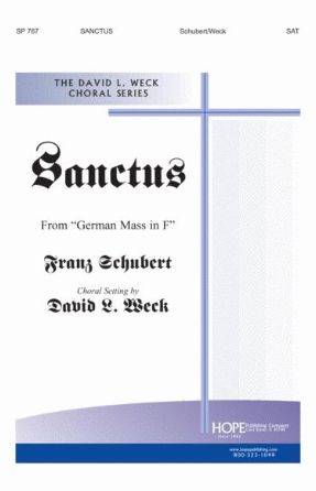 Sanctus SAT - Franz Schubert, Arr. David L. Weck