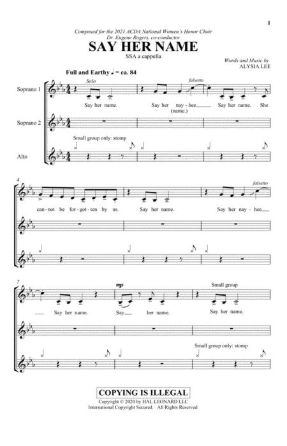 Say Her Name SSA - Alysia Lee