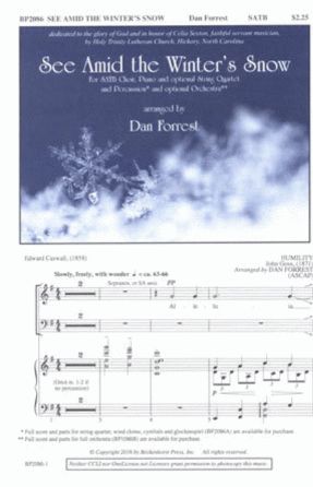 See Amid The Winter's Snow SATB - Arr. Dan Forrest