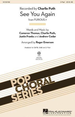 See You Again 2-Part - arr. Roger Emerson