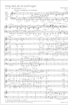 Selig Sind, Die Da Leid Tragen (Ein Deutsches Requiem) - Johannes Brahms