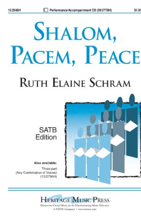 Shalom, Pacem, Peace SATB - Arr. Ruth Elaine Schram
