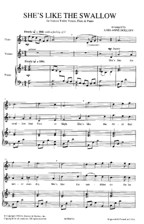 She's Like the Swallow Unison - Lori-Anne Dolloff