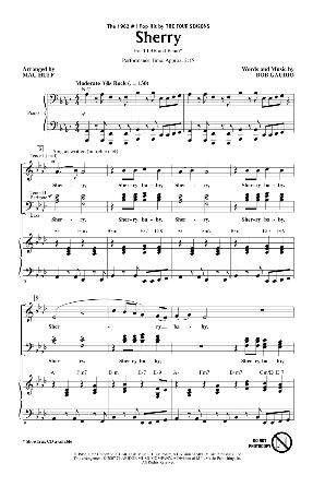 Sherry TTBB - Arr. Mac Huff