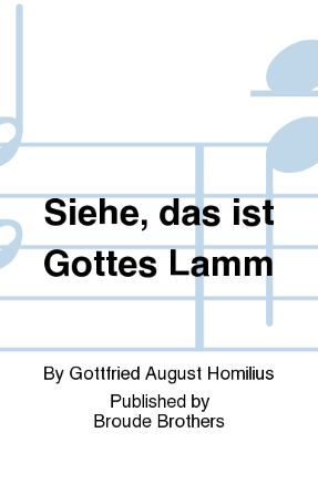Siehe, Das Ist Gottes Lamm SSAATTBB - Gottfried August Homilius