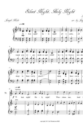 Silent Night! Holy Night! SATB - Franz Gruber