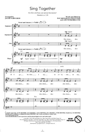Sing Together SSA - Arr. Jacob Narverud