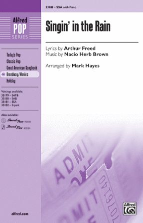 Singin' in the Rain SSA - Arr. Mark Hayes - Choral Tracks Digital Downloads Store