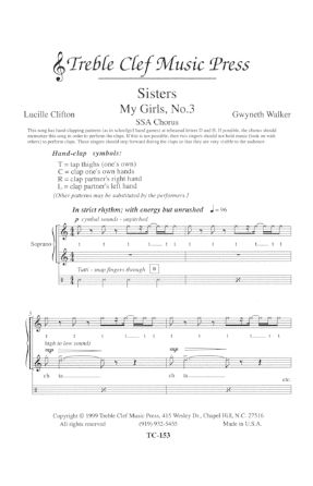 Sisters SSA (My Girls No. 3) - Gwyneth Walker