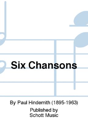 Six Chansons SATB - Paul Hindemith