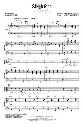 Sleigh Ride SAB - arr. Mark Brymer