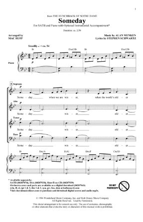 Someday SATB - Arr. Mac Huff