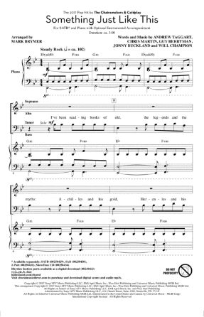 Something Just Like This SATB - arr. Mark Brymer