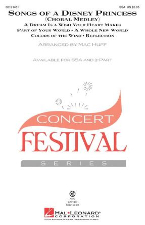 Songs Of A Disney Princess 2-Part - Arr. Mac Huff