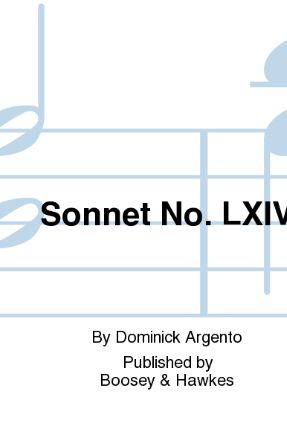 Sonnet No. LXIV - Dominick Argento