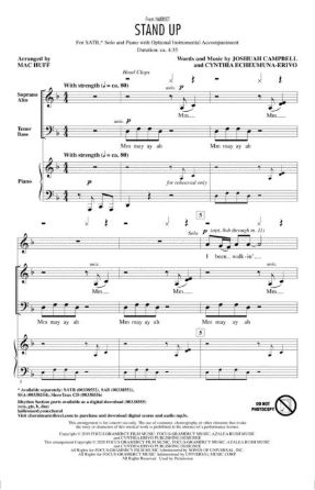 Stand Up (from Harriet) SATB - Arr. Mac Huff