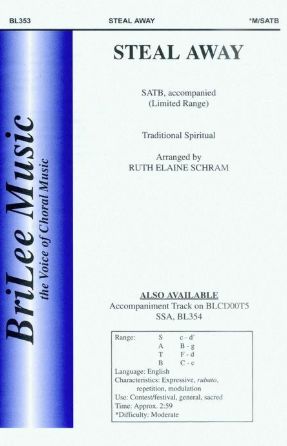 Steal Away SATB - Arr. Ruth Elaine Schram