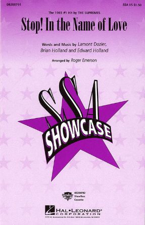 Stop! In The Name Of Love SSA - Arr. Roger Emerson