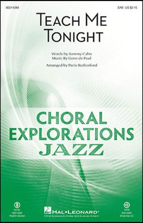 Teach Me Tonight SAB - Arr. Paris Rutherford