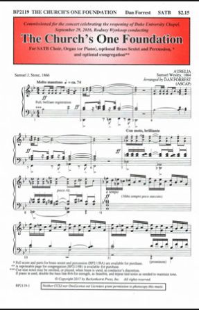 The Church's One Foundation SATB - Arr. Dan Forrest