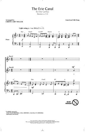 The Erie Canal 2-Part - Arr. Cristi Cary Miller