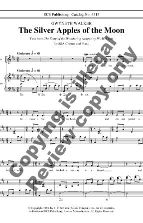 The Silver Apples Of The Moon SSA - Gwyneth Walker