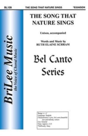 The Song That Nature Sings Unison - Ruth Elaine Schram