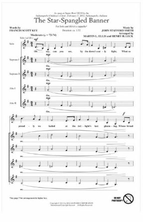 The Star Spangled Banner 3-Part Treble SSA - Arr. Henry Leck