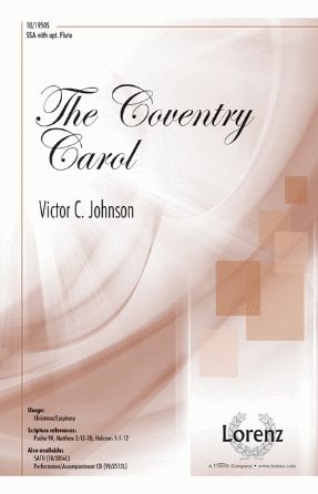 The Coventry Carol SSA - Arr. Victor C. Johnson