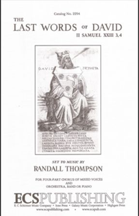 The Last Words of David - Randall Thompson