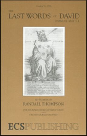 The Last Words of David TTBB - Randall Thompson