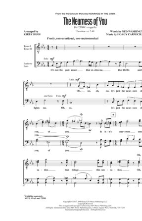 The Nearness of You TTBB - arr. Kirby Shaw