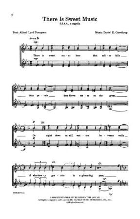 There Is Sweet Music SSAA - Daniel E. Gawthrop