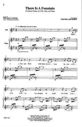 There Is A Fountain SATB - Arr. Timothy Lee Bandy