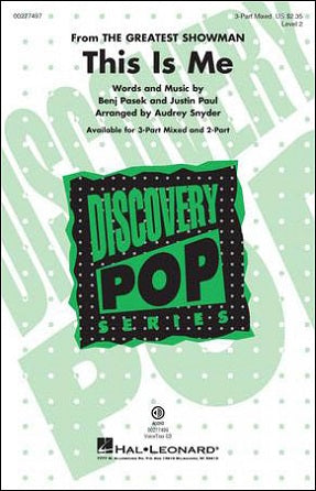 This is Me 3-Part Mixed - arr. Audrey Snyder