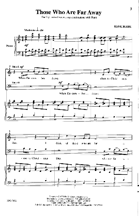 Those Who Are Far Away 2-Part - Hank Beebe