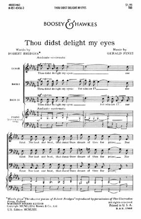 Thou Didst Delight My Eyes TBB - Gerald Finzi