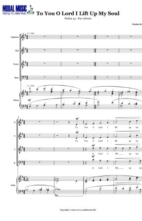 To You O Lord I Lift Up My Soul - Dorian Kelly