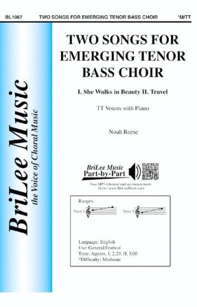 Travel (Two Songs For Emerging Tenor Bass Choir) TB - Noah Reese