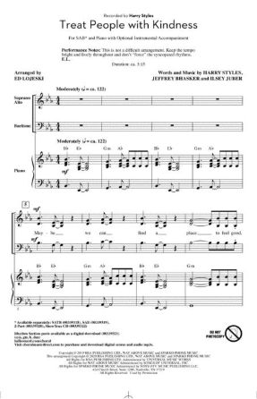 Treat People With Kindness SAB - Arr. Ed Lojeski