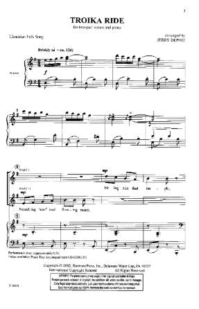 Troika Ride 2-Part - Arr. Jerry Depuit