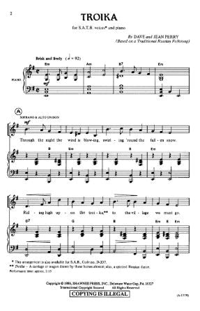 Troika SATB - Dave & Jean Perry
