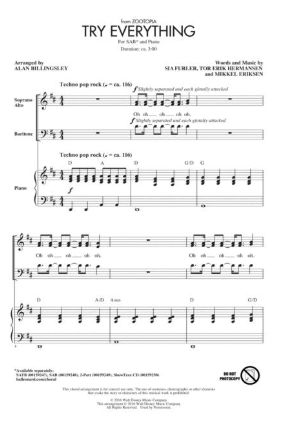 Try Everything SAB - Arr. Alan Billingsley