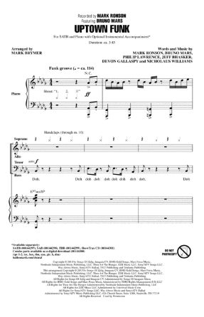 Uptown Funk SATB - Arr. Mark Brymer