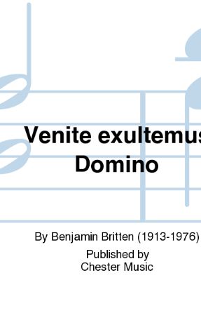 Venite Exultemus Domino SATB - Benjamin Britten
