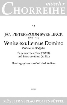 Venite exultemus Domino SSATB - Jan Pieterszoon Sweelinck